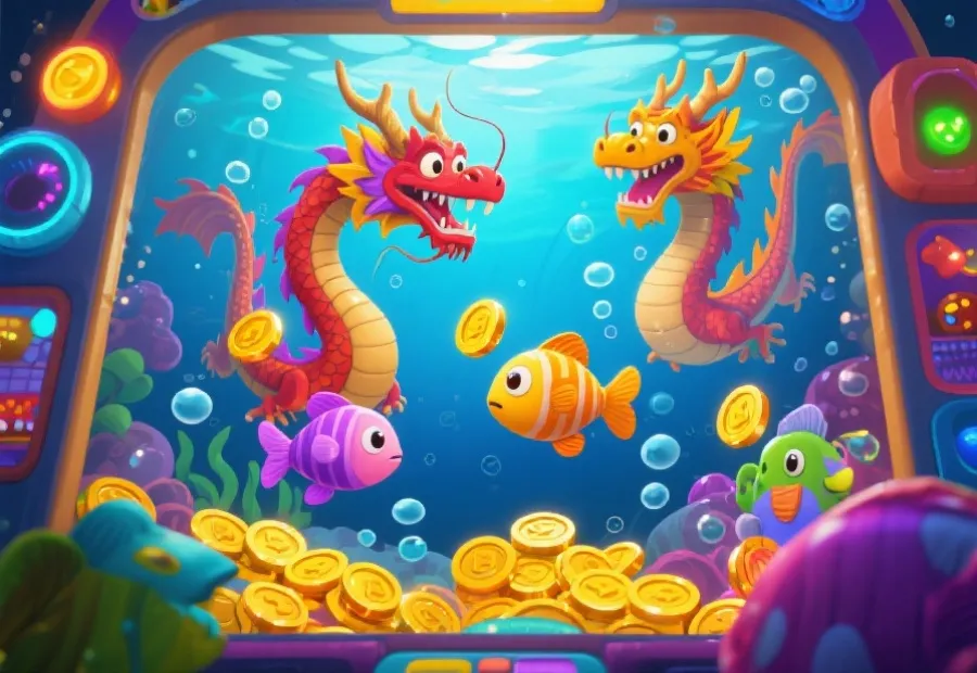 五龙捕鱼玩法示意图